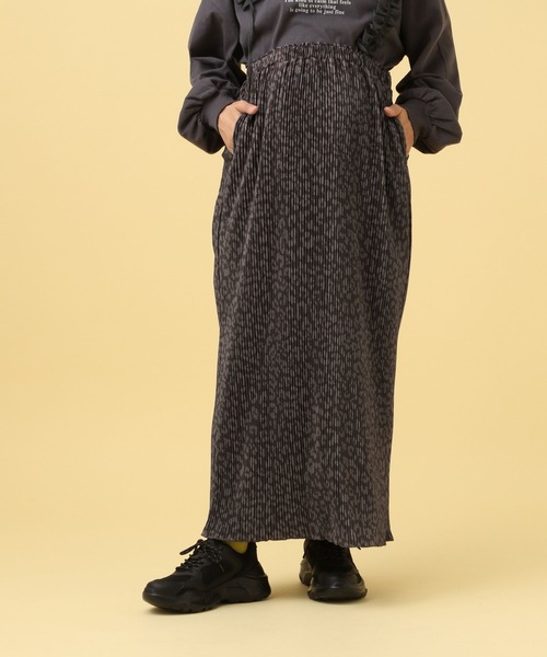 LEPSIM（レプシィム）の「【産前・産後対応】マタニティ／アソートプリーツスカート　595334（マタニティウェア/グッズ・レディース・ホワイト系その他/ブラック/レオパード/ドット・FREE）」の3枚目の写真