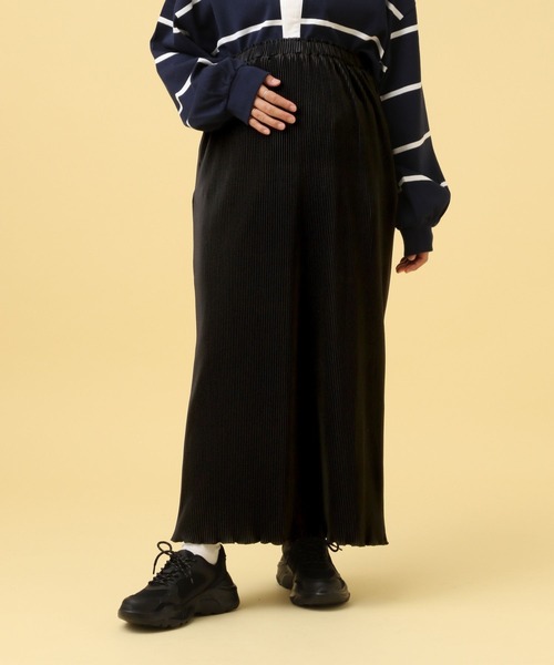 LEPSIM（レプシィム）の「【産前・産後対応】マタニティ／アソートプリーツスカート　595334（マタニティウェア/グッズ・レディース・ホワイト系その他/ブラック/レオパード/ドット・FREE）」の18枚目の写真