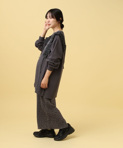 LEPSIM（レプシィム）の「【産前・産後対応】マタニティ／アソートプリーツスカート　595334（マタニティウェア/グッズ・レディース・ホワイト系その他/ブラック/レオパード/ドット・FREE）」の22枚目の写真