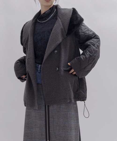 新品同様✨️Eimee Law ドットオパールオーガンジーレイヤードジャケット 美品 Eimee Law ドットオパールオーガンジーレイヤードジャケット