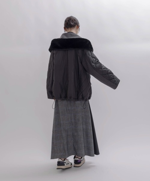 中綿フーディショールカラーハーフコート Eimee Law│Eimee Law