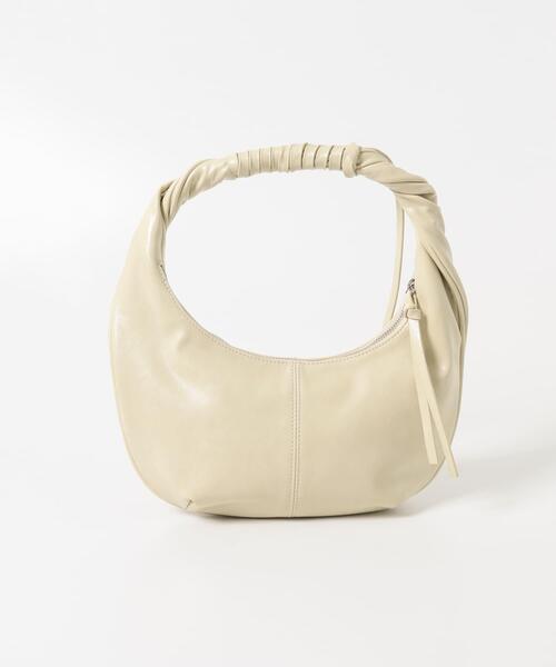 KBF（ケイビーエフ）の「ハンドルデザインサークルBAG（ハンドバッグ・レディース・アイボリー/ブラック・ONE）」の6枚目の写真