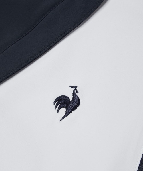 le coq sportif GOLF(ルコックスポルティフゴルフ)の「【le coq sportif GOLF】撥水/ストレッチ2WAYジャケット【袖取り外し可能】 ゴルフウェア(ブルゾン・レディース・カーキ/ネイビー/ホワイト・S/M/L/XL)」の4枚目の写真