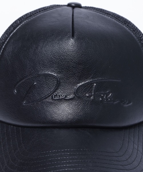 XLARGE(エクストララージ)の「XLARGE×DexFilmz FAUX LEATHER MESH CAP(キャップ・メンズ・ブラック・ONE SIZE)」の5枚目の写真