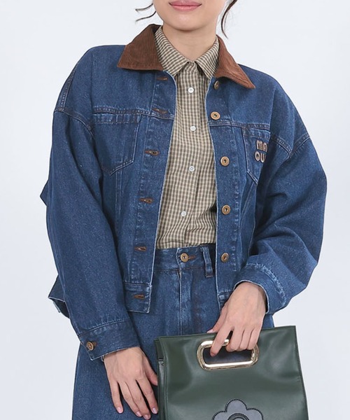 レトロロゴデニム ブルゾン（デニムジャケット）｜MARY QUANT（マリー