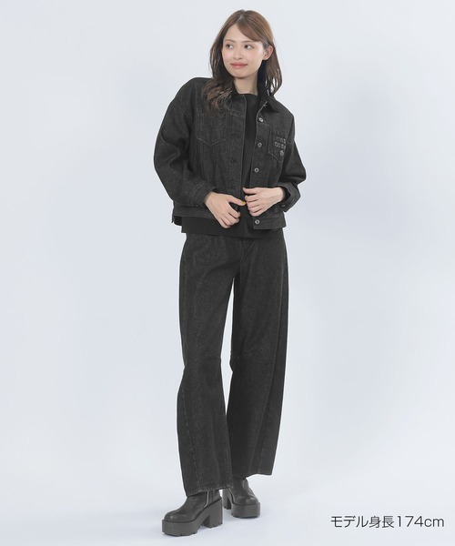 レトロロゴデニム ブルゾン（デニムジャケット）｜MARY QUANT（マリー