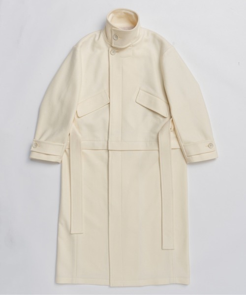 MAISON SPECIAL（メゾンスペシャル）の「2way Stand Collar Coat / 2WAYスタンドカラーコート（その他アウター・レディース・ブラック/グレー/ホワイト/ボルドー・FREE）」の7枚目の写真