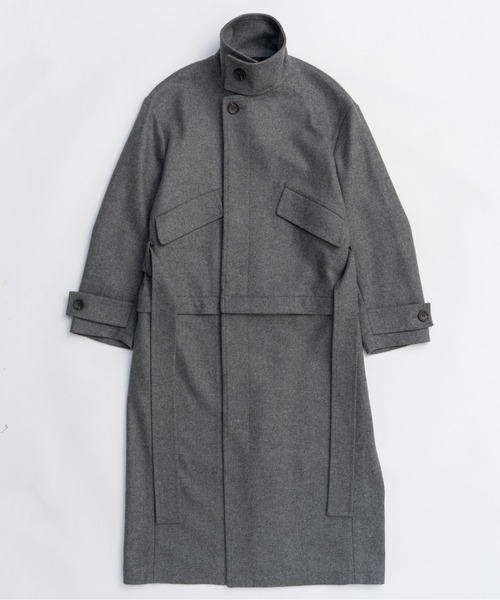MAISON SPECIAL（メゾンスペシャル）の「2way Stand Collar Coat / 2WAYスタンドカラーコート（その他アウター・レディース・ブラック/グレー/ホワイト/ボルドー・FREE）」の8枚目の写真