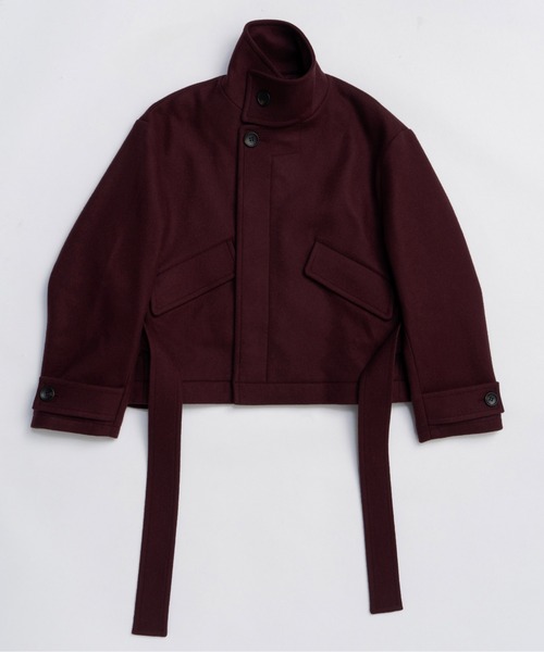 MAISON SPECIAL（メゾンスペシャル）の「2way Stand Collar Coat / 2WAYスタンドカラーコート（その他アウター・レディース・ブラック/グレー/ホワイト/ボルドー・FREE）」の12枚目の写真