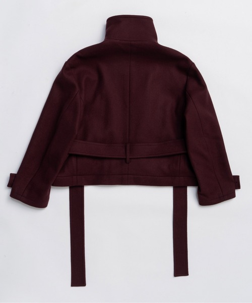 MAISON SPECIAL（メゾンスペシャル）の「2way Stand Collar Coat / 2WAYスタンドカラーコート（その他アウター・レディース・ブラック/グレー/ホワイト/ボルドー・FREE）」の13枚目の写真