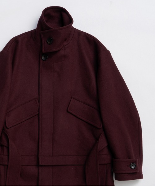 MAISON SPECIAL（メゾンスペシャル）の「2way Stand Collar Coat / 2WAYスタンドカラーコート（その他アウター・レディース・ブラック/グレー/ホワイト/ボルドー・FREE）」の15枚目の写真