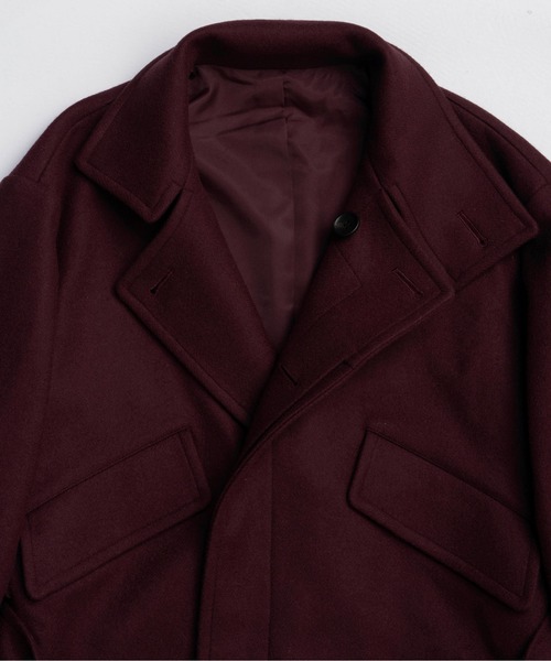 MAISON SPECIAL（メゾンスペシャル）の「2way Stand Collar Coat / 2WAYスタンドカラーコート（その他アウター・レディース・ブラック/グレー/ホワイト/ボルドー・FREE）」の16枚目の写真