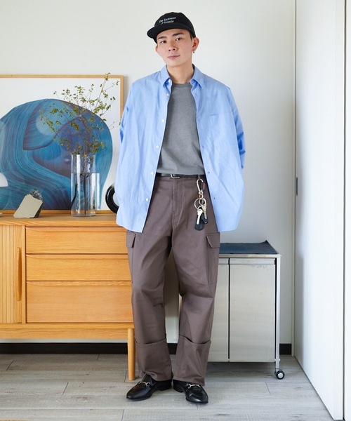 ZOZOMARKET（ゾゾマーケット）の「ZOZOMARKET by idaka - ロールアップカーゴパンツ（チノパンツ・メンズ・ブラウン・マルチサイズ）」の9枚目の写真