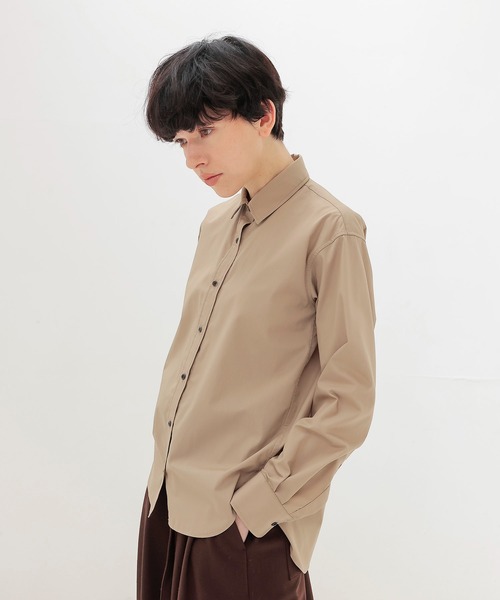 DRESSLAVE(ドレスレイブ)の「just fit shirts(ジャストフィットシャツ)(シャツ/ブラウス・レディース・ベージュ/ブルー・38)」の4枚目の写真