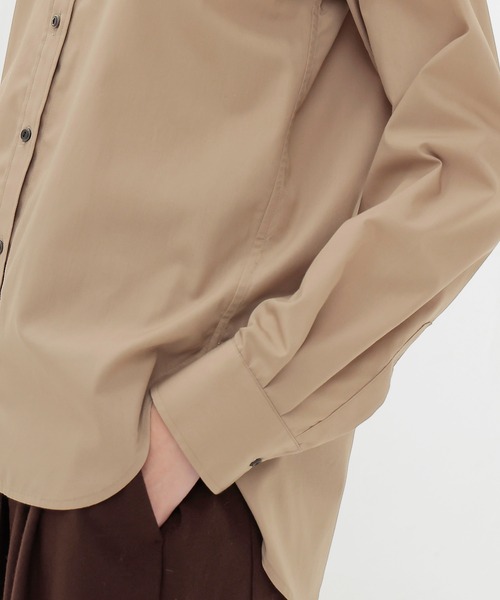 DRESSLAVE(ドレスレイブ)の「just fit shirts(ジャストフィットシャツ)(シャツ/ブラウス・レディース・ベージュ/ブルー・38)」の7枚目の写真