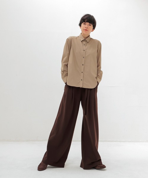 DRESSLAVE(ドレスレイブ)の「just fit shirts(ジャストフィットシャツ)(シャツ/ブラウス・レディース・ベージュ/ブルー・38)」の9枚目の写真