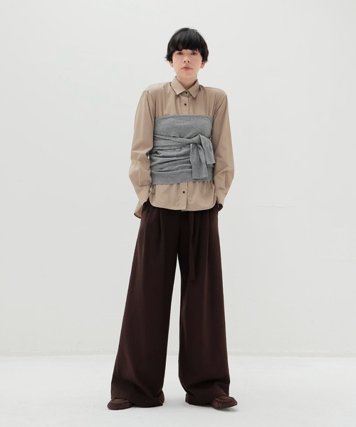 DRESSLAVE(ドレスレイブ)の「just fit shirts(ジャストフィットシャツ)(シャツ/ブラウス・レディース・ベージュ/ブルー・38)」の13枚目の写真