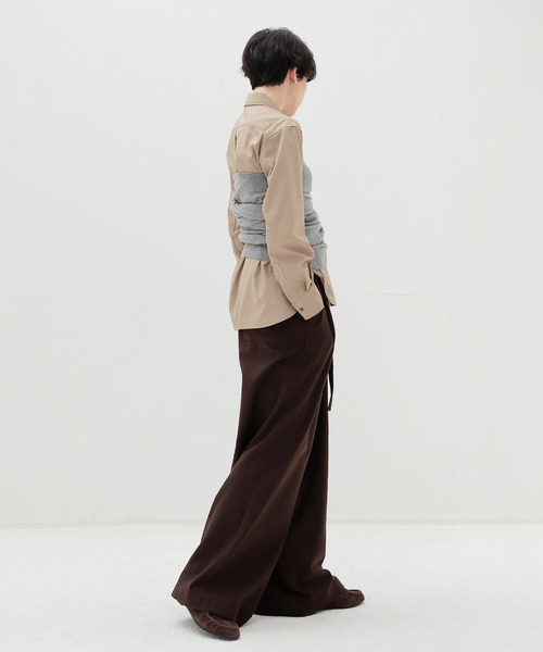 DRESSLAVE(ドレスレイブ)の「just fit shirts(ジャストフィットシャツ)(シャツ/ブラウス・レディース・ベージュ/ブルー・38)」の14枚目の写真