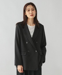GLOBAL WORK | お手入れラクラクセットアップ/ダブルジャケット/587828(テーラードジャケット)