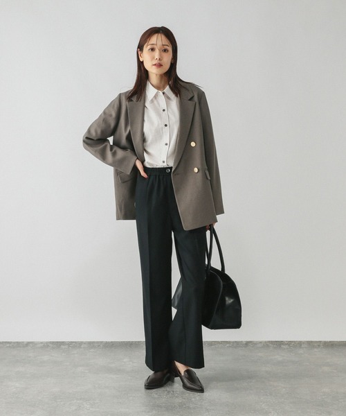 セール】お手入れラクラクセットアップ/ダブルジャケット/587828