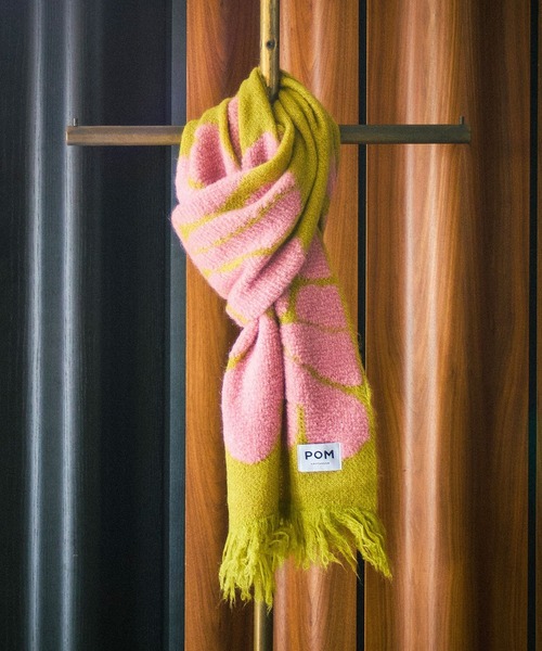 (POM)SHAWL GARDEN FLOWERS