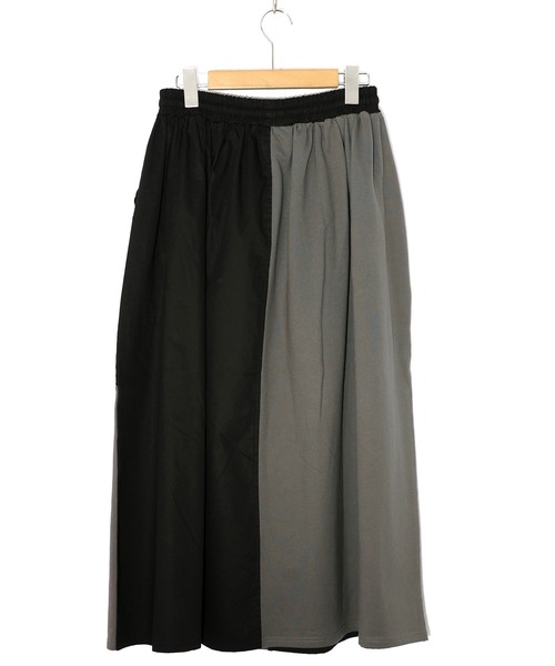 ScoLar（スカラー）の「153652：レトロ異素材バイカラーワークスカート（スカート・レディース・カーキ/ブラック/ベージュ・M）」の19枚目の写真