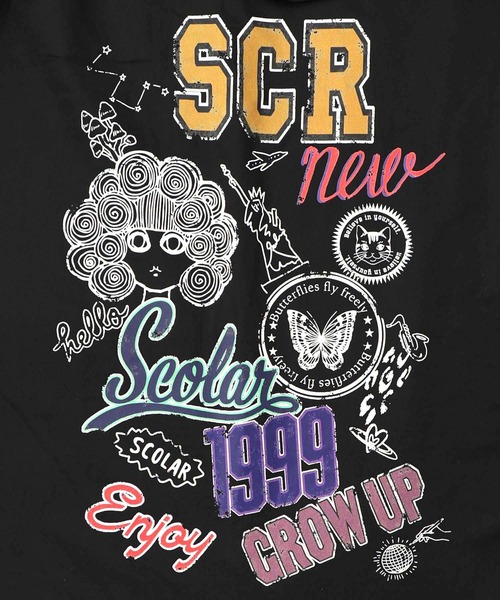 ScoLar（スカラー）の「153652：レトロ異素材バイカラーワークスカート（スカート・レディース・カーキ/ブラック/ベージュ・M）」の8枚目の写真