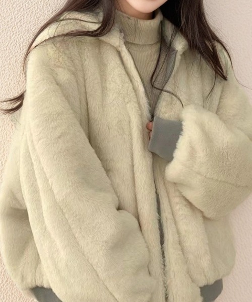 cammie(キャミー)の「リバーシブルMA-1(その他アウター・レディース・ブラック/サックスブルー/カーキ/アイボリー・L/M)」の18枚目の写真
