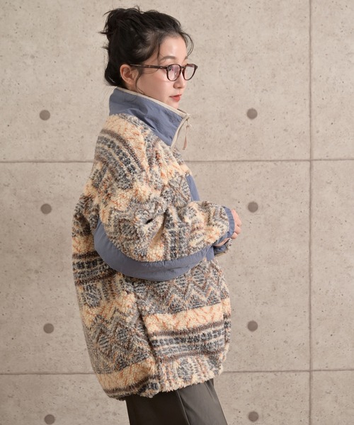 cepo（セポ）の「ボアオーバージップブルゾン（ブルゾン・レディース・チャコール/ベージュ/ホワイト系その他/オフホワイト・M）」の8枚目の写真