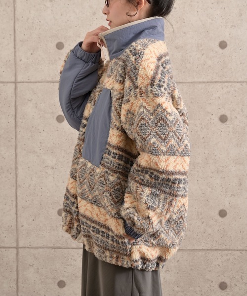 cepo（セポ）の「ボアオーバージップブルゾン（ブルゾン・レディース・チャコール/ベージュ/ホワイト系その他/オフホワイト・M）」の10枚目の写真