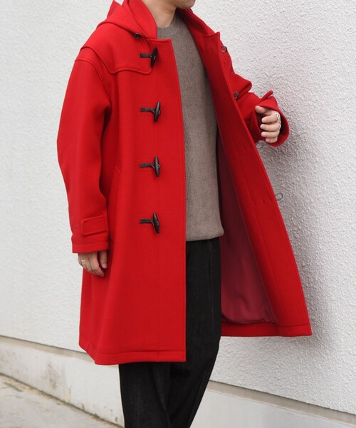 SHIPS any（シップス エニィ）の「PURE WOOL MELTON ダッフル コート 26AW◆（ダッフルコート・メンズ・ブルー/ベージュ/ネイビー/オレンジ/ネイビー系/チャコールグレー/レッド/グリーン/ベージュ系その他/ブルー系その他・SMALL/MEDIUM/LARGE）」の9枚目の写真