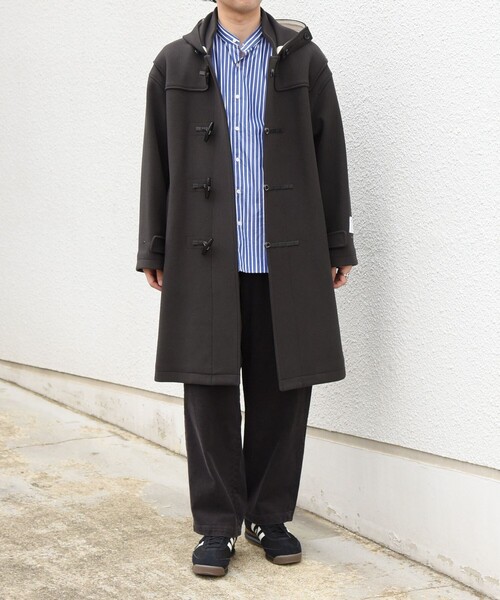 SHIPS any（シップス エニィ）の「PURE WOOL MELTON ダッフル コート 26AW◆（ダッフルコート・メンズ・ブルー/ベージュ/ネイビー/オレンジ/ネイビー系/チャコールグレー/レッド/グリーン/ベージュ系その他/ブルー系その他・SMALL/MEDIUM/LARGE）」の12枚目の写真