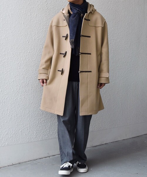 SHIPS any（シップス エニィ）の「PURE WOOL MELTON ダッフル コート 26AW◆（ダッフルコート・メンズ・ブルー/ベージュ/ネイビー/オレンジ/ネイビー系/チャコールグレー/レッド/グリーン/ベージュ系その他/ブルー系その他・SMALL/MEDIUM/LARGE）」の14枚目の写真