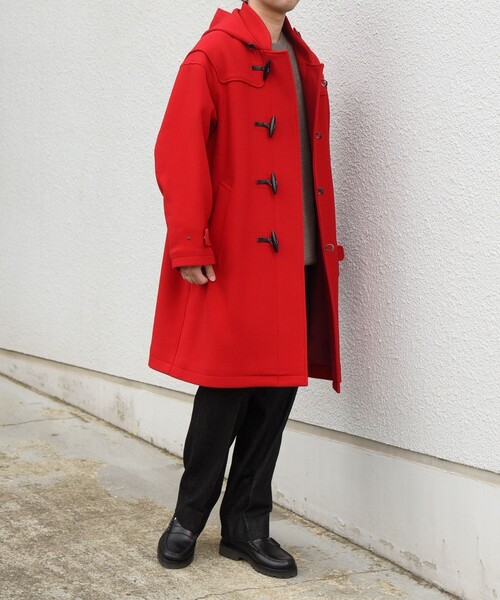 SHIPS any（シップス エニィ）の「PURE WOOL MELTON ダッフル コート 26AW◆（ダッフルコート・メンズ・ブルー/ベージュ/ネイビー/オレンジ/ネイビー系/チャコールグレー/レッド/グリーン/ベージュ系その他/ブルー系その他・SMALL/MEDIUM/LARGE）」の17枚目の写真