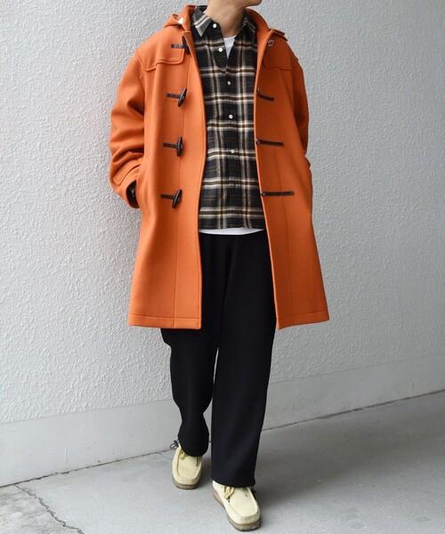 SHIPS any（シップス エニィ）の「PURE WOOL MELTON ダッフル コート 26AW◆（ダッフルコート・メンズ・ブルー/ベージュ/ネイビー/オレンジ/ネイビー系/チャコールグレー/レッド/グリーン/ベージュ系その他/ブルー系その他・SMALL/MEDIUM/LARGE）」の20枚目の写真