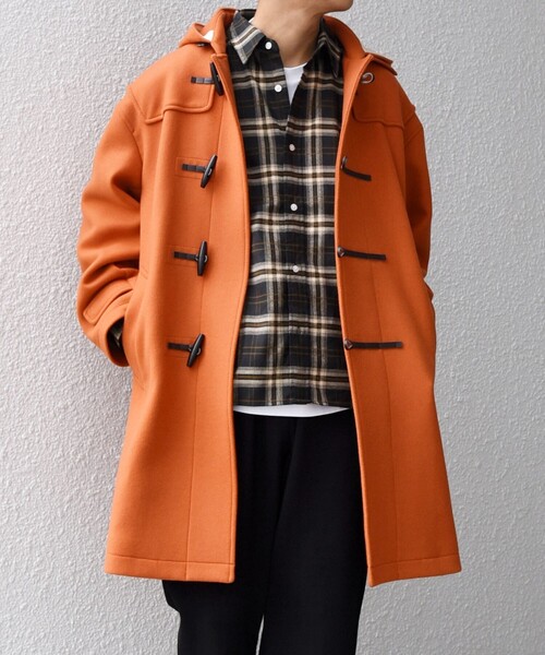 SHIPS any（シップス エニィ）の「PURE WOOL MELTON ダッフル コート 26AW◆（ダッフルコート・メンズ・ブルー/ベージュ/ネイビー/オレンジ/ネイビー系/チャコールグレー/レッド/グリーン/ベージュ系その他/ブルー系その他・SMALL/MEDIUM/LARGE）」の22枚目の写真