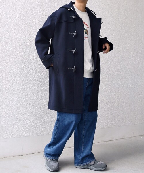 SHIPS any: PURE WOOL MELTON ダッフル コート 25AW◇（ダッフルコート