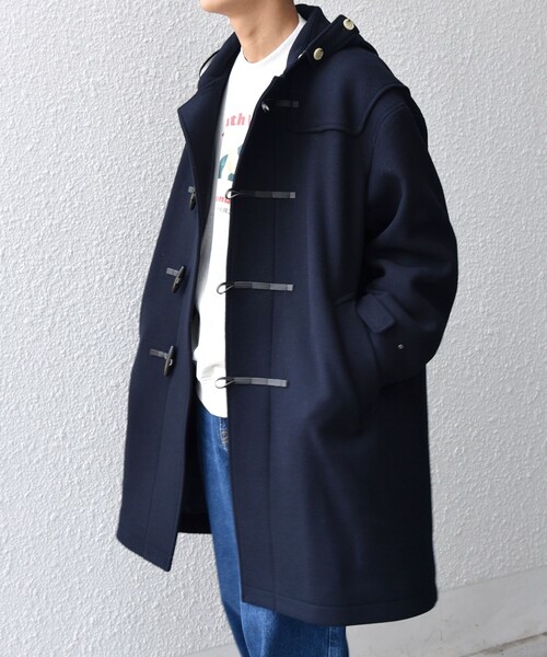 SHIPS any: PURE WOOL MELTON ダッフル コート 25AW◇（ダッフルコート
