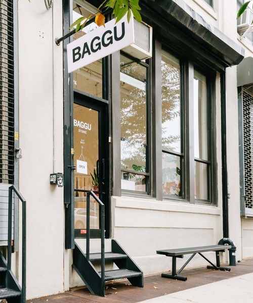 BAGGU(バグー)の「BABY BAGGU 607.グリーンスターチェック(エコバッグ/サブバッグ・レディース・グリーン・FREE)」の4枚目の写真