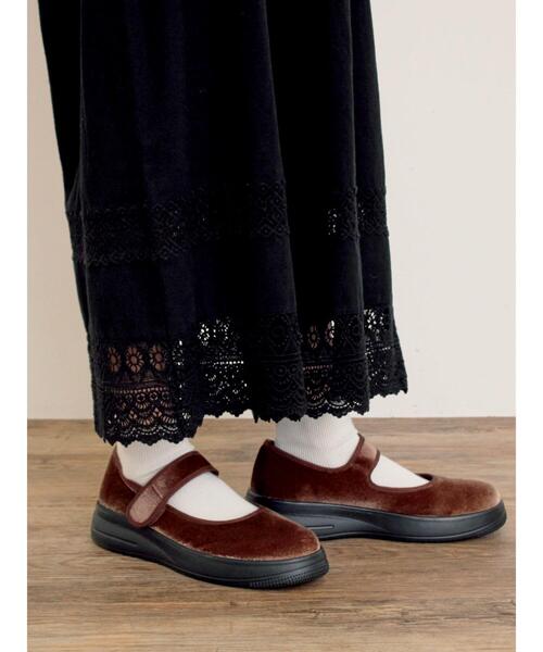 ベロアストラップスニーカー（スニーカー）｜Samansa Mos2（サマンサ