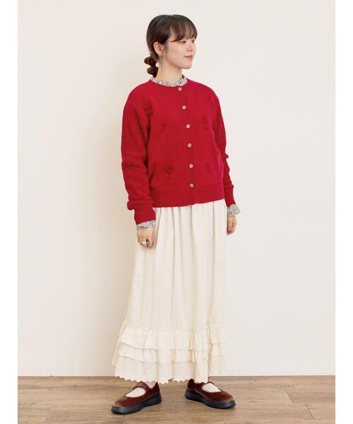 Samansa Mos2（サマンサ モスモス）の「ベロアストラップスニーカー（スニーカー・レディース・ブラック/レッド/モカ・M/L）」の19枚目の写真