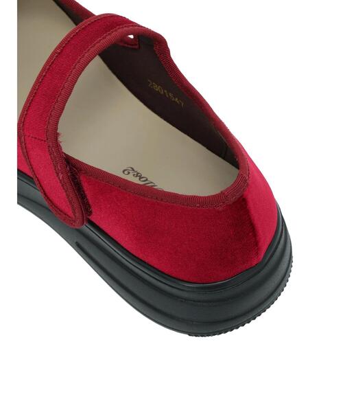 Samansa Mos2（サマンサ モスモス）の「ベロアストラップスニーカー（スニーカー・レディース・ブラック/レッド/モカ・M/L）」の13枚目の写真