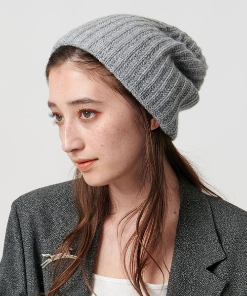 UNITED ARROWS(ユナイテッドアローズ)の「アゼ ニットキャップ(ニットキャップ/ビーニー・レディース・グレー系/ブラック/ダークブラウン/ライトグレー・FREE)」の1枚目の写真