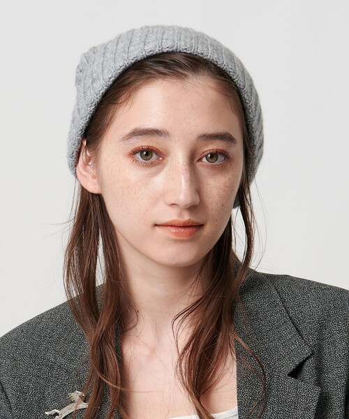 UNITED ARROWS(ユナイテッドアローズ)の「アゼ ニットキャップ(ニットキャップ/ビーニー・レディース・グレー系/ブラック/ダークブラウン/ライトグレー・FREE)」の6枚目の写真