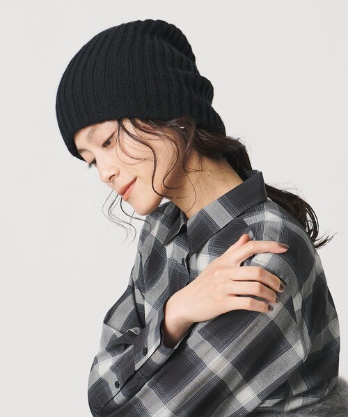 UNITED ARROWS(ユナイテッドアローズ)の「アゼ ニットキャップ(ニットキャップ/ビーニー・レディース・グレー系/ブラック/ダークブラウン/ライトグレー・FREE)」の8枚目の写真