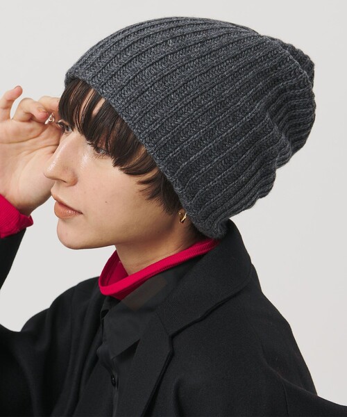UNITED ARROWS(ユナイテッドアローズ)の「アゼ ニットキャップ(ニットキャップ/ビーニー・レディース・グレー系/ブラック/ダークブラウン/ライトグレー・FREE)」の9枚目の写真