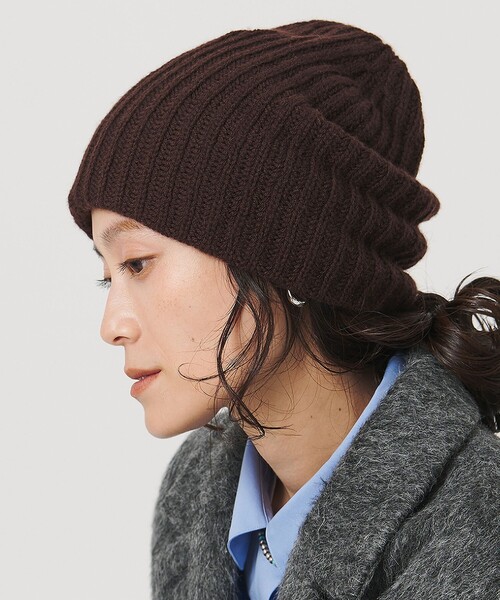 UNITED ARROWS(ユナイテッドアローズ)の「アゼ ニットキャップ(ニットキャップ/ビーニー・レディース・グレー系/ブラック/ダークブラウン/ライトグレー・FREE)」の12枚目の写真