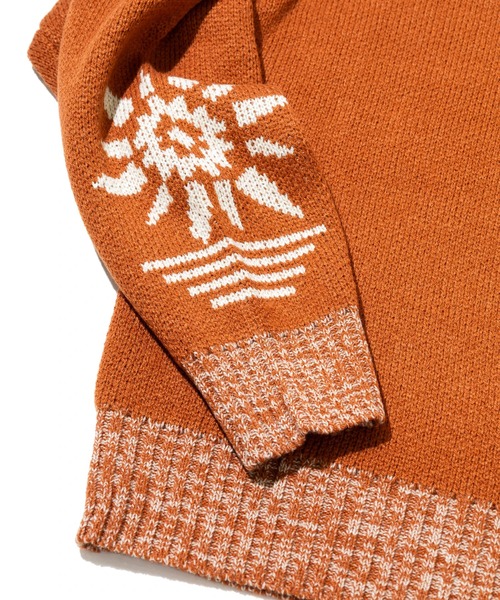 CUBE SUGAR（キューブシュガー）の「CUBE SUGAR/キューブシュガー　アクリルジャガード バードモチーフPO（ニット/セーター・レディース・ナチュラル/オレンジ・FREE）」の13枚目の写真