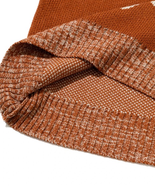 CUBE SUGAR（キューブシュガー）の「CUBE SUGAR/キューブシュガー　アクリルジャガード バードモチーフPO（ニット/セーター・レディース・ナチュラル/オレンジ・FREE）」の6枚目の写真