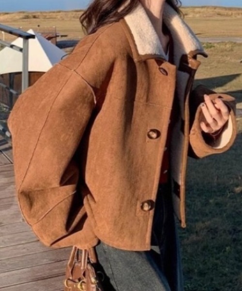 セール】リバーシブルスエードボアジャケット（ブルゾン）｜SHEPP